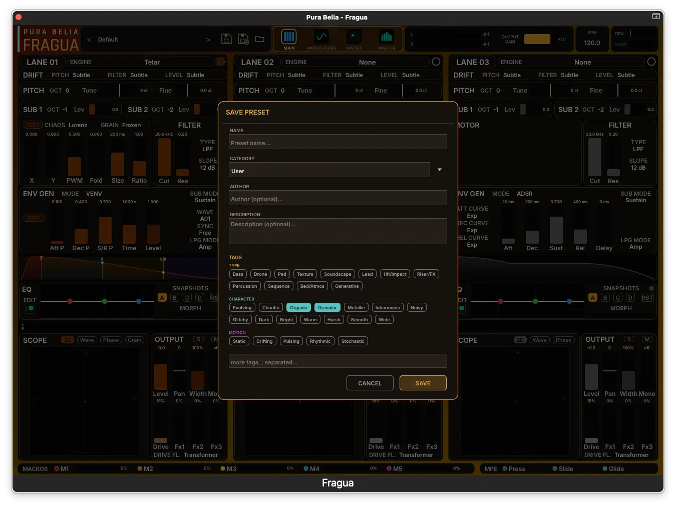 The Save dialog